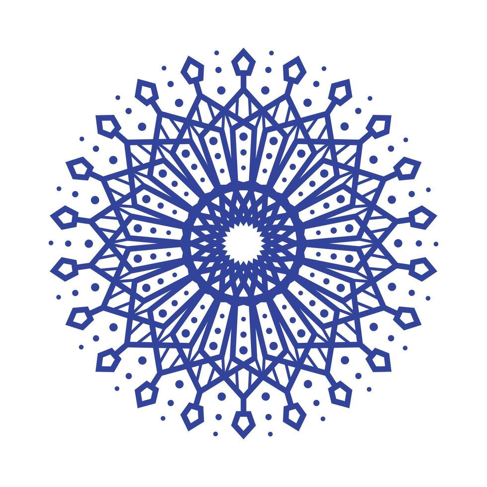 Traditional Mandala Decoration Premium Style Ornament Design vector