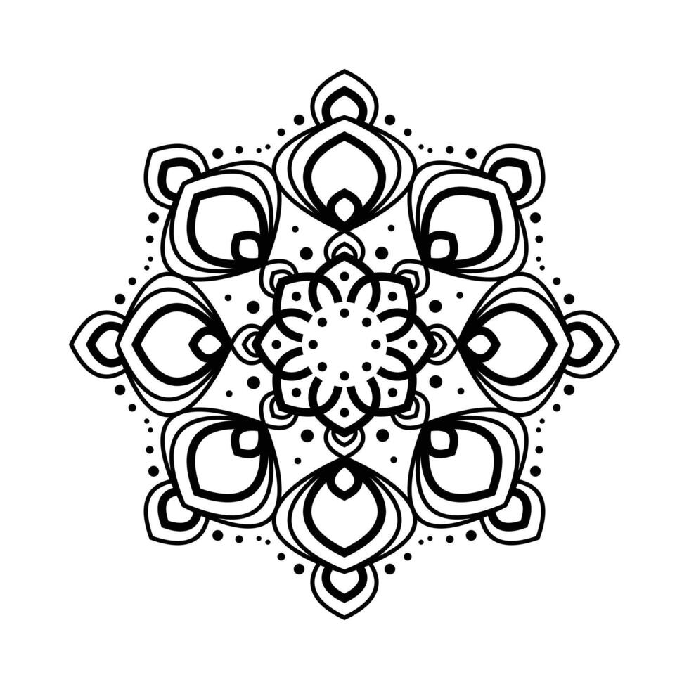 Stylish Mandala Background with Ornamental Luxury Pattern vector