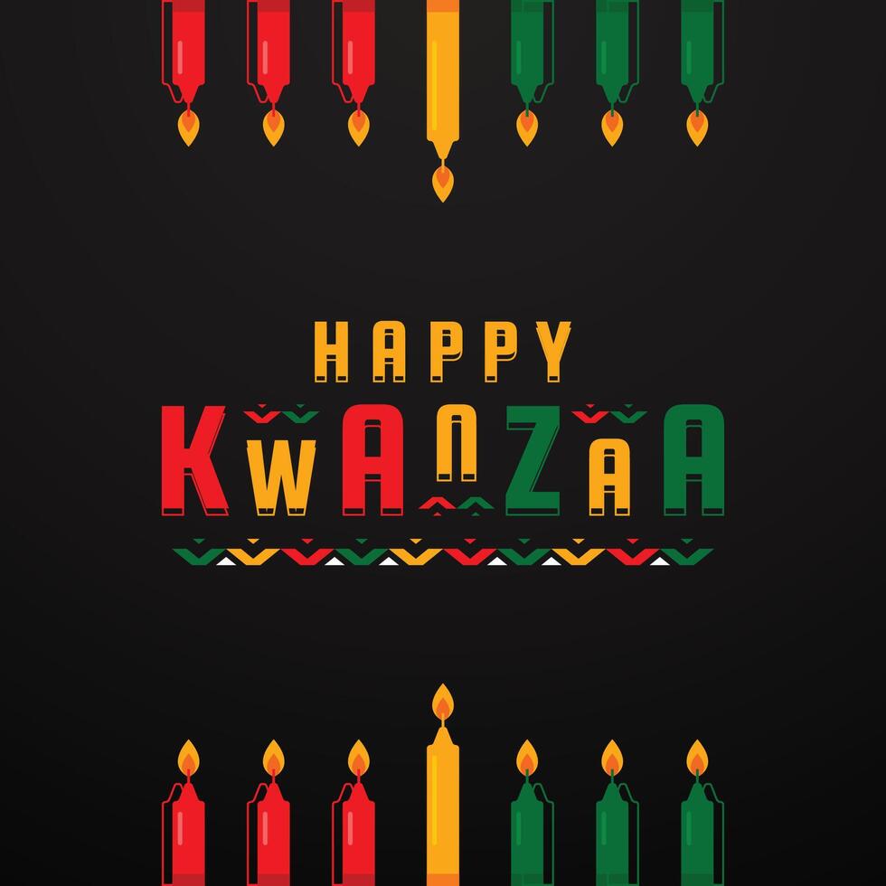 Kwanzaa Day Background Event Template vector