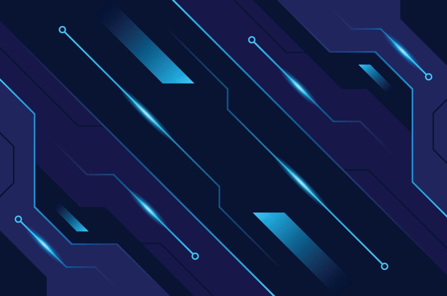 Modern Gradient Tech Background with Abstract Futuristic Lines vector