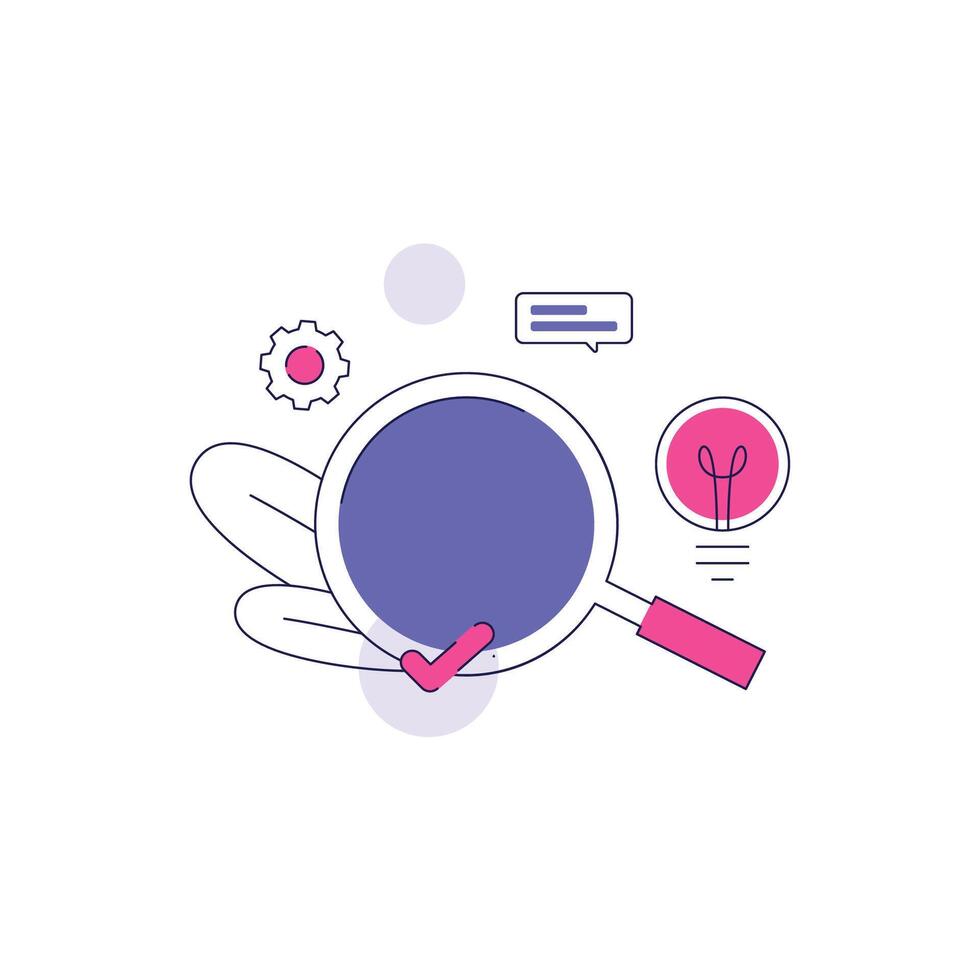 Minimal Line Icon Business Planning and Teamwork Themes vector