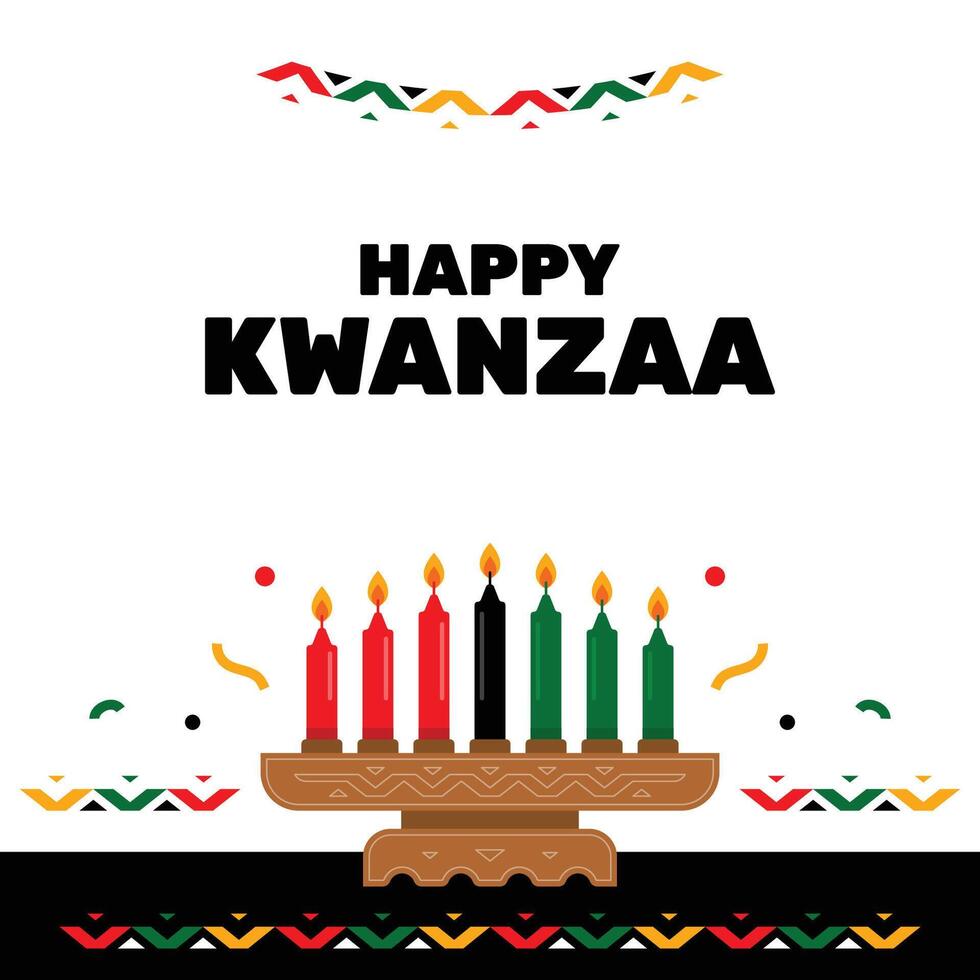 Kwanzaa Day African Culture Event Background vector