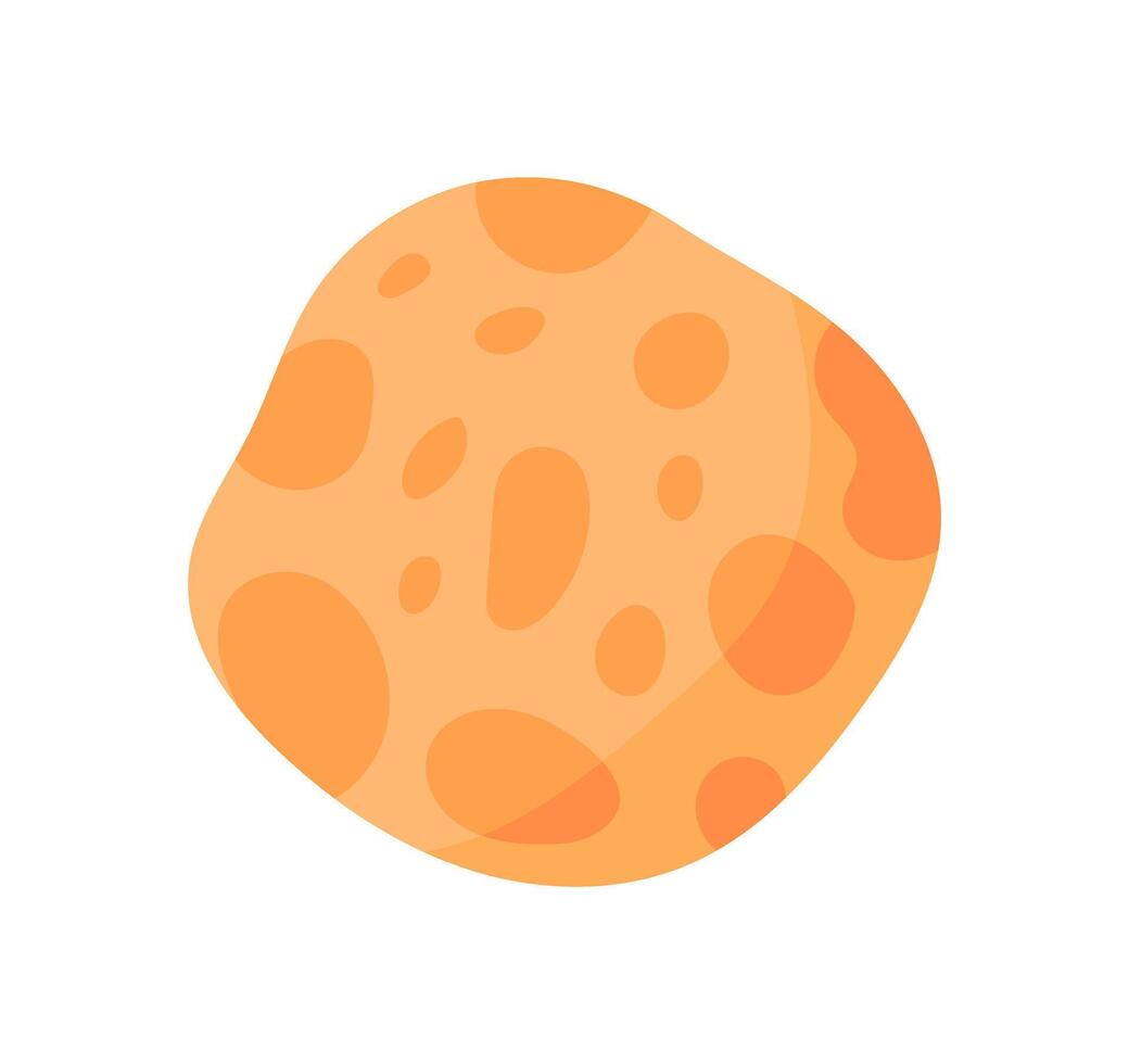 Cartoon sponge for cute craft activity and DIY supplies. Flat illustration of creative project for children. Concept of fun and learning, suitable for educational materials. vector