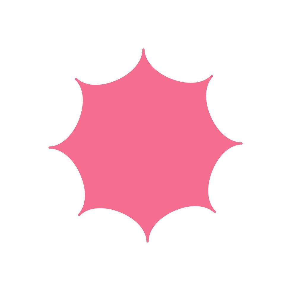Bold abstract star icon. Contemporary figure and minimal shape. This decoration combines brutalism and y2k style, offering a unique element for modern designs creative projects. vector