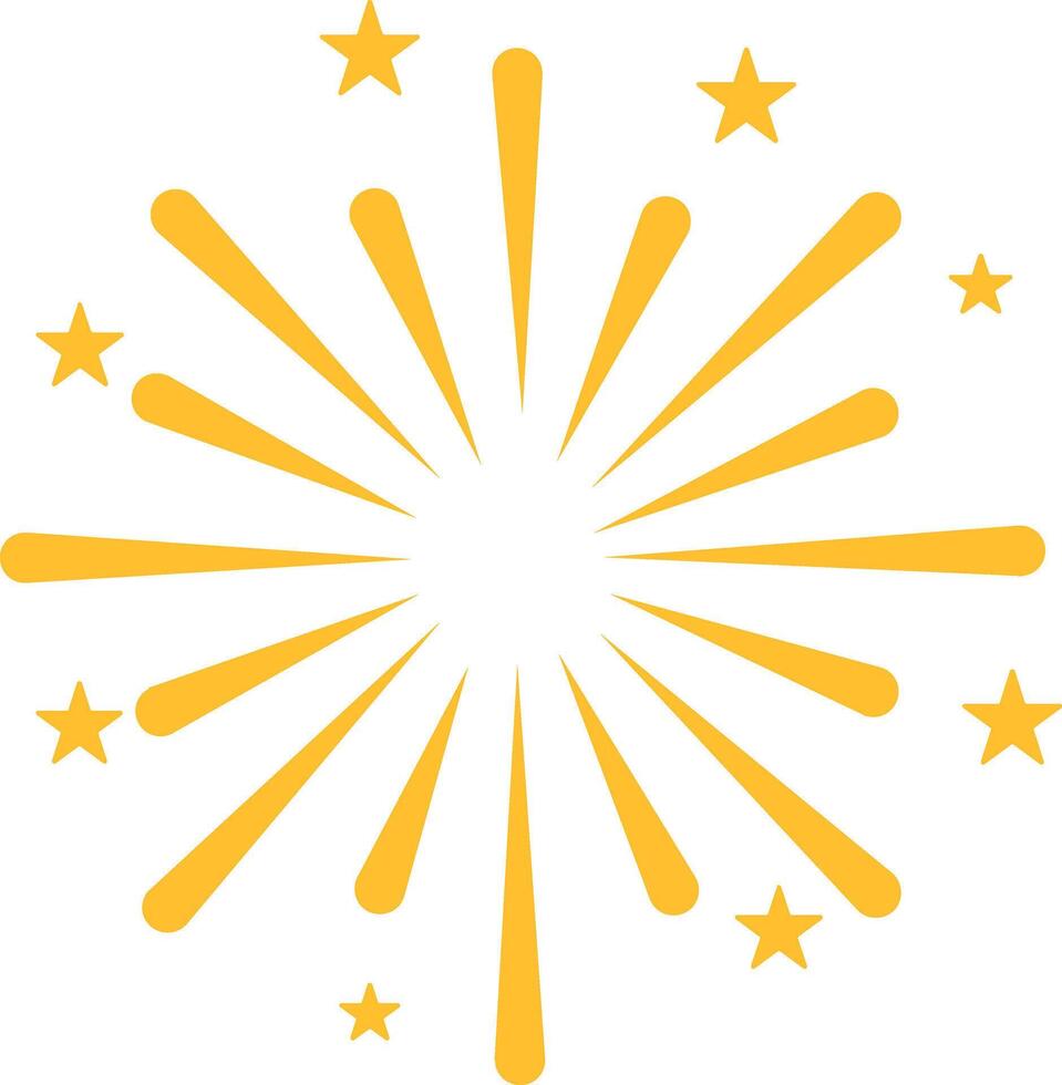 Yellow Glow Blast with Radiant Sparkle Trails vector