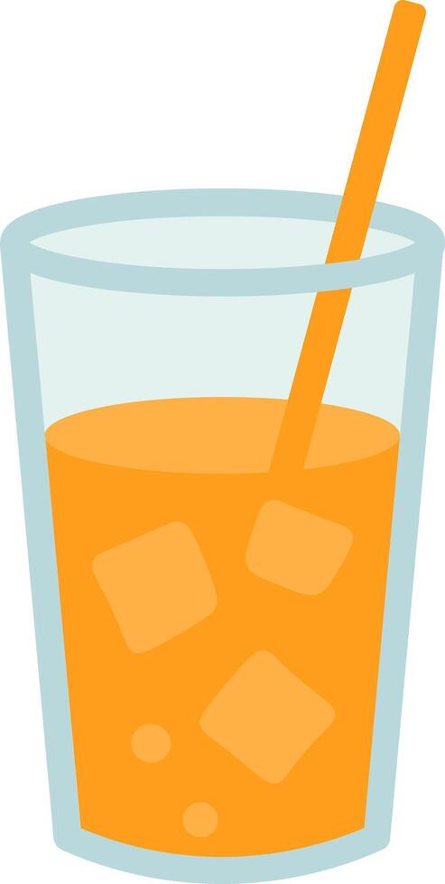 Sunny Day Drink Icons in Flat Style vector