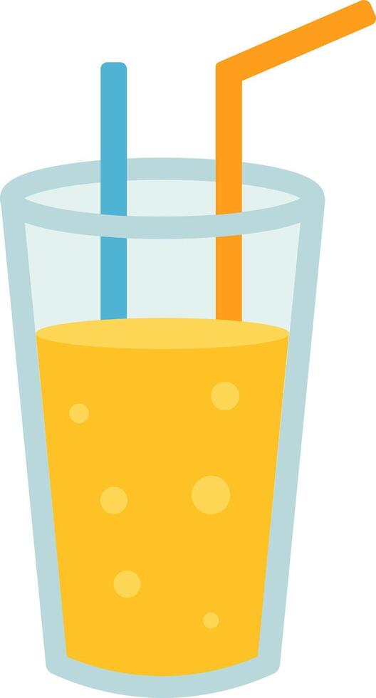 Flat Icons Representing Summer Sips vector