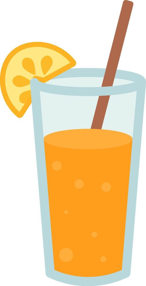 Flat Visuals of Summertime Drinks vector