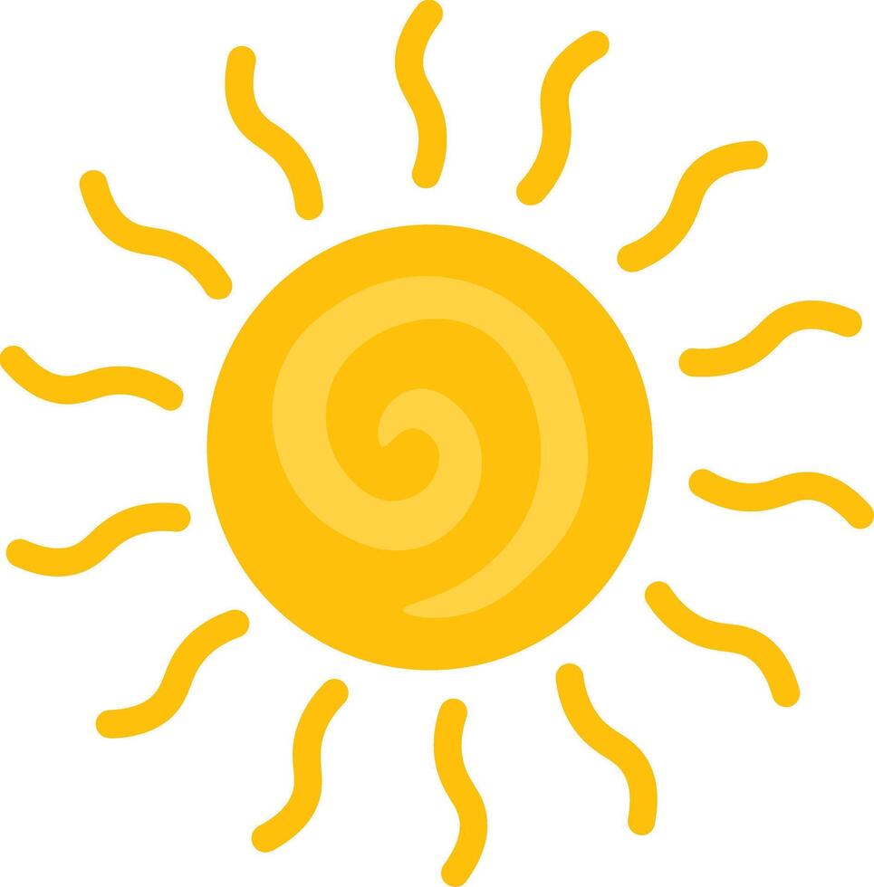 Light and Bright Sun Motif for Hot Season Styles vector