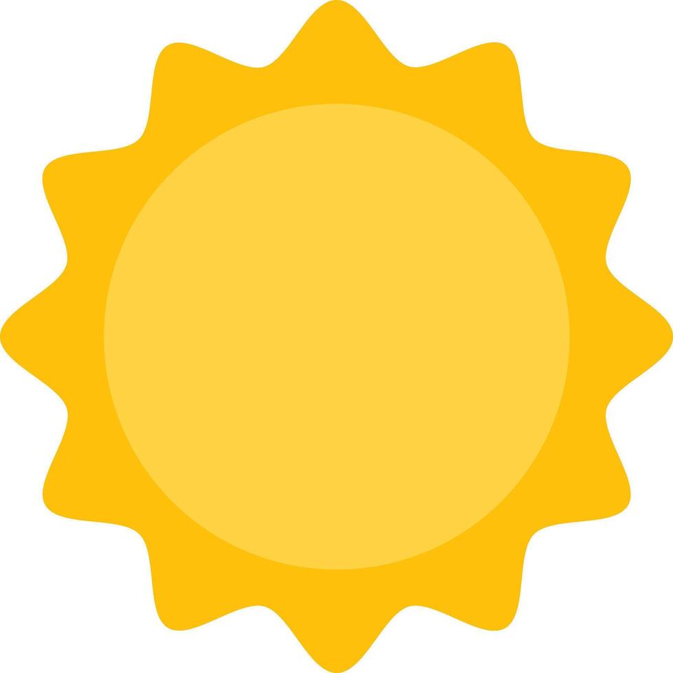 Bright Sunshine Element for Summery Concepts vector