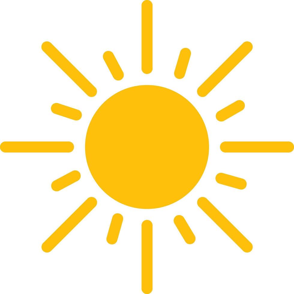 Golden Sun Feature for Summer Content vector