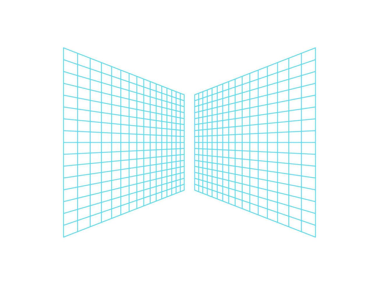 Cyberpunk 3d wireframe portal, cyberpunk abstract mesh pattern figure symbol, y2k trendy net form illustration, futuristic geometric grid element icon. vector
