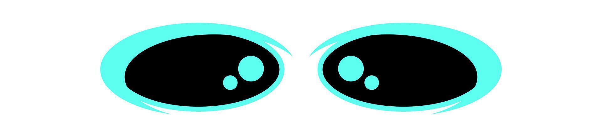 Y2K abstract eye Shape. Flat retro icon of an eye shape. Fun graphic element, modern design, psychedelic style, perfect for trendy decoration. vector