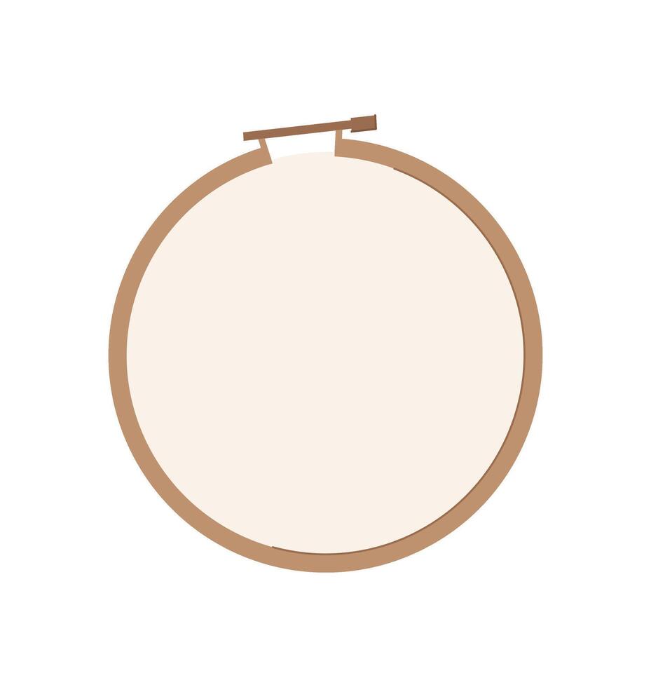 Craft supplies for embroidery and DIY activities in a handmade workshop. Icon of fabric and tools for hobby creative projects. Concept of creative work, suitable children craft enthusiasts. vector