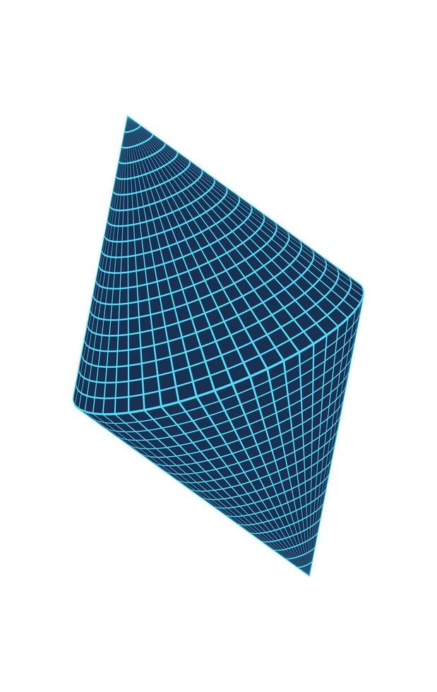 Y2k 3d mesh crystal, y2k trendy mesh pattern structure graphic, vaporwave geometric 3d wireframe shape illustration, brutal art neon grid element object, cyber tech geometry net form icon. vector