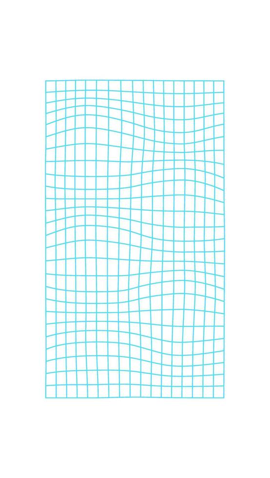 Perspective 3d mesh wave, vaporwave geometry grid pattern figure symbol, y2k geometric 3d wireframe structure object, brutal art trendy mesh shape illustration. vector