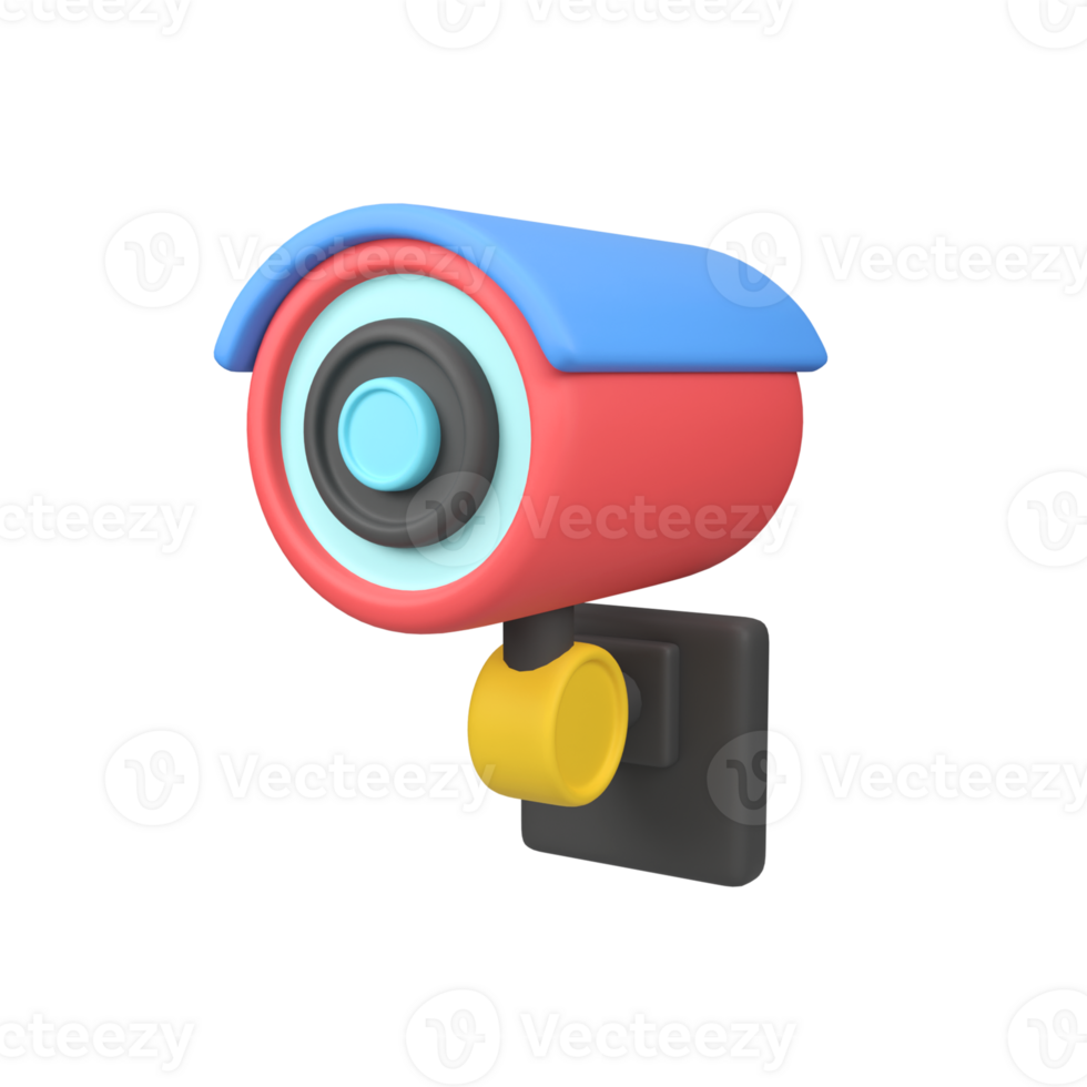 Cctv isolated 3d render icon illustration png