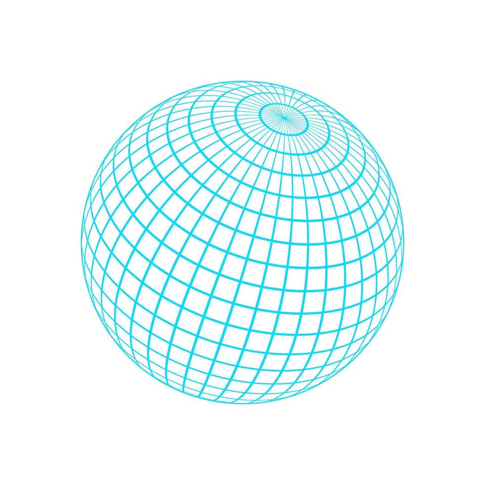 Geometric 3d mesh pattern sphere, cyberpunk neon wire frame form object, brutal art geometric grid pattern element graphic, y2k geometry 3d wireframe shape icon, futuristic trendy mesh figure symbol. vector