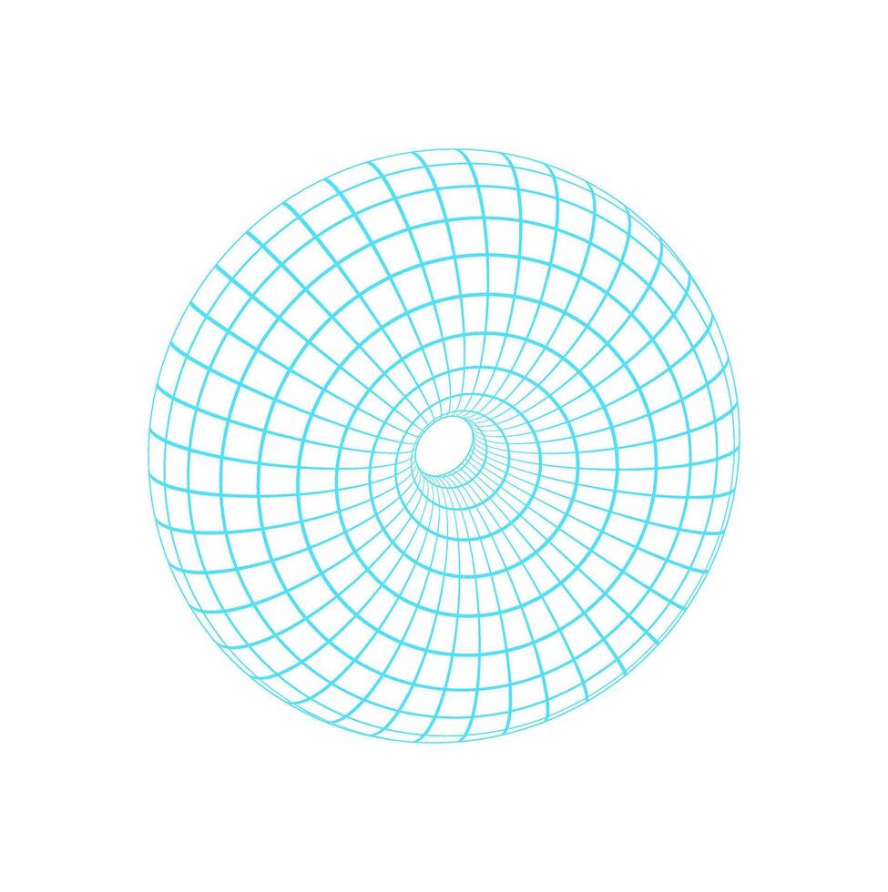 Y2k 3d wireframe torus, cyber tech neon grid pattern element icon, futuristic geometric mesh form graphic, y2k geometry wire frame shape symbol, brutal art trendy 3d wireframe structure object. vector