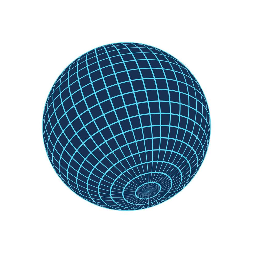 Y2k 3d wireframe ball, cyber tech abstract grid element object, futuristic geometry net pattern structure icon, cyberpunk trendy mesh form graphic, y2k geometric 3d wireframe shape symbol. vector
