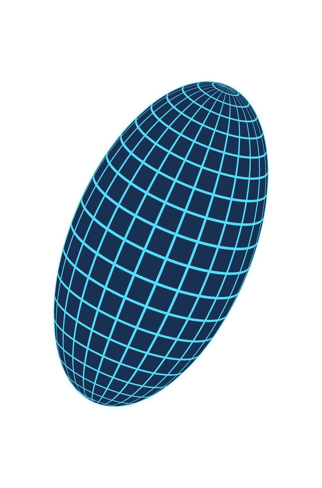 Y2k 3d wireframe planet, 90s retro abstract mesh figure graphic, futuristic trendy 3d wireframe form icon, cyber tech geometric grid pattern shape object. vector