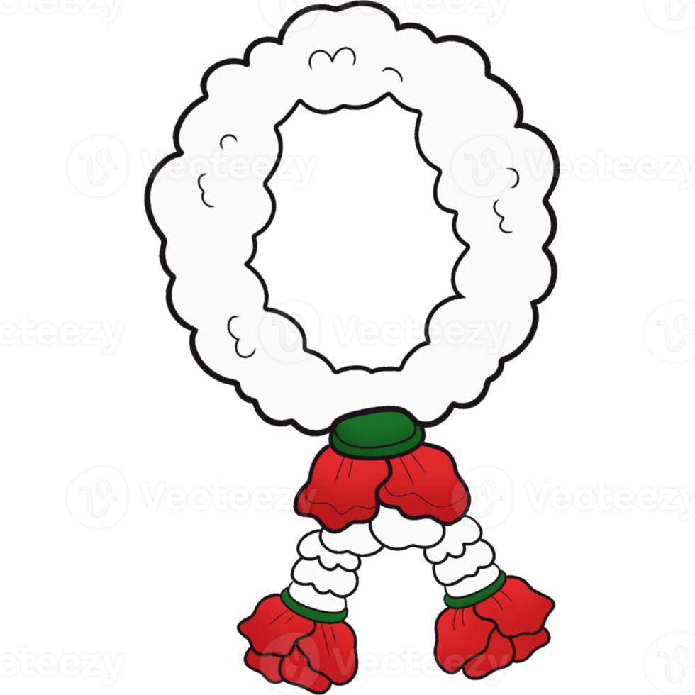 The illustration of a Jasmine garland png
