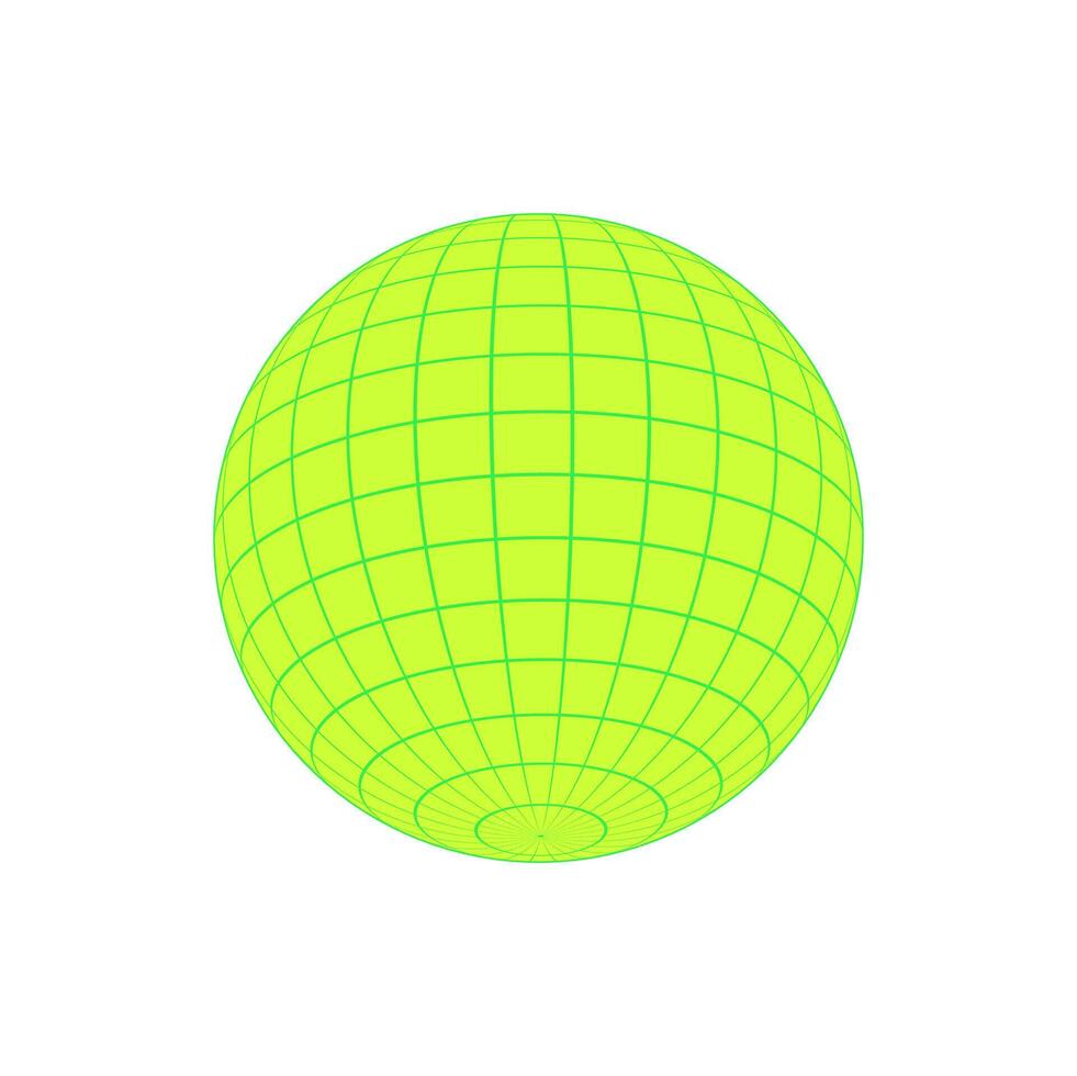 Y2k 3d wireframe ball patch, y2k geometric net pattern element illustration, 90s retro geometry 3d wireframe form symbol, cyberpunk trendy wire frame shape icon. vector