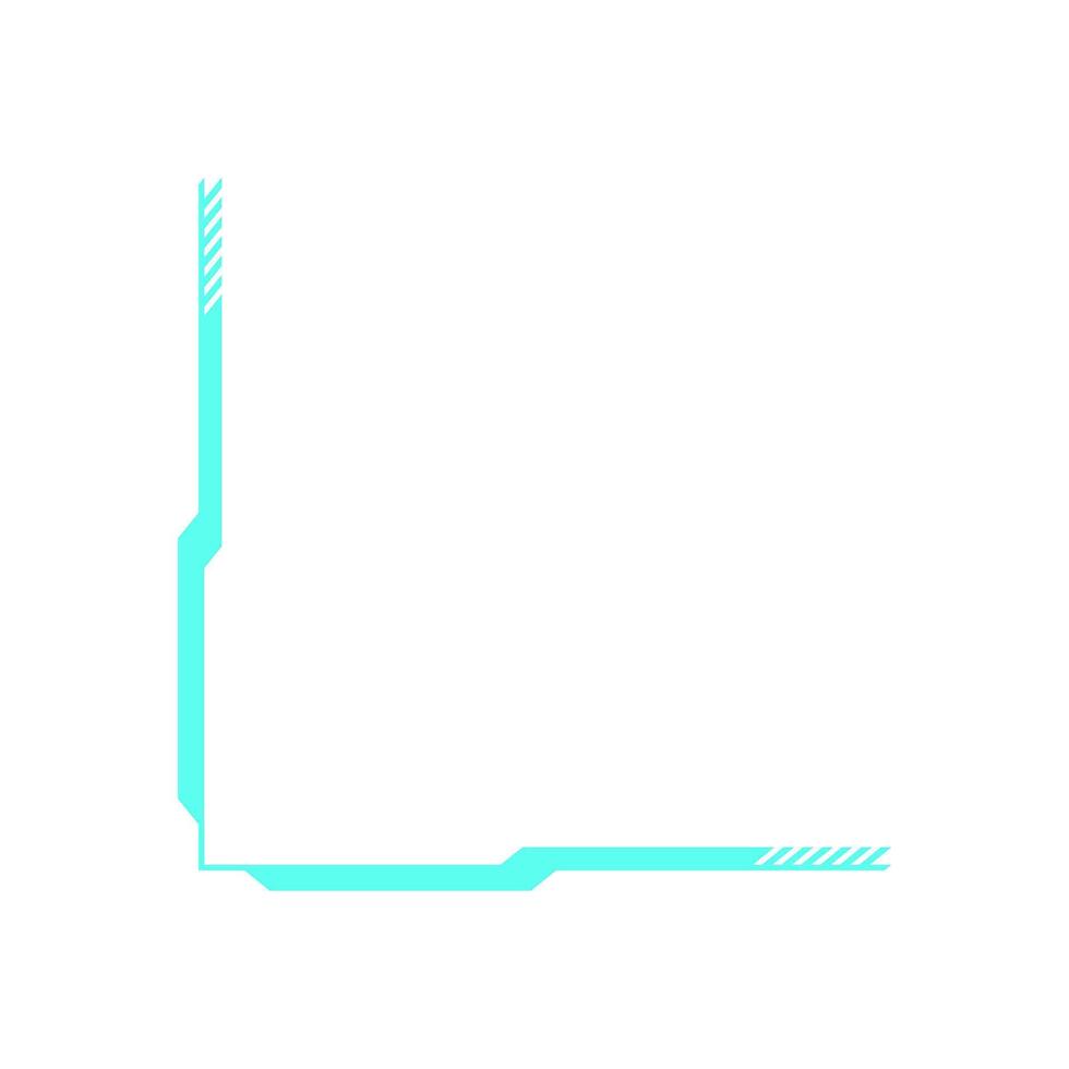 Y2K retro frame element. Abstract icon in modern shape. Flat aesthetic, graphic design, trendy for 90s nostalgia, ideal for digital projects or decorations. vector