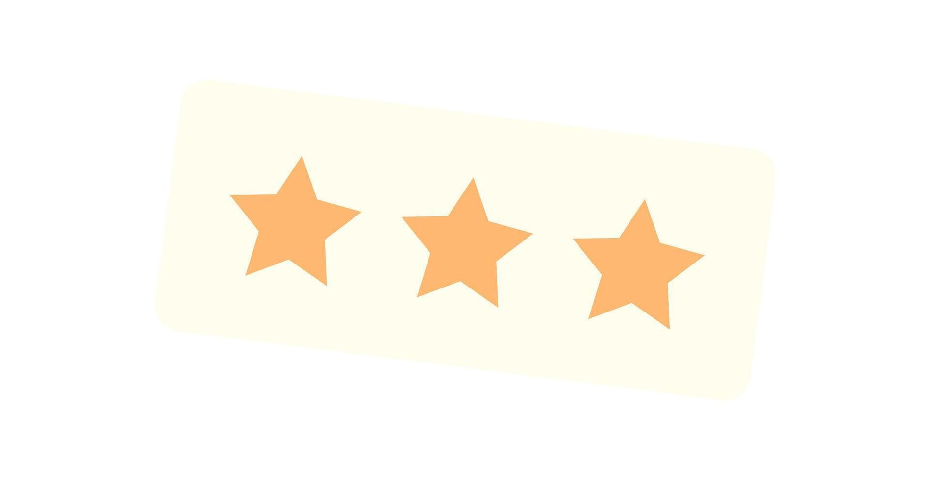 Star rating icon symbolizes quality feedback and achievement. An award icon highlights success and customer satisfaction. Graphic design element, modern style, perfect for promotional branding. vector