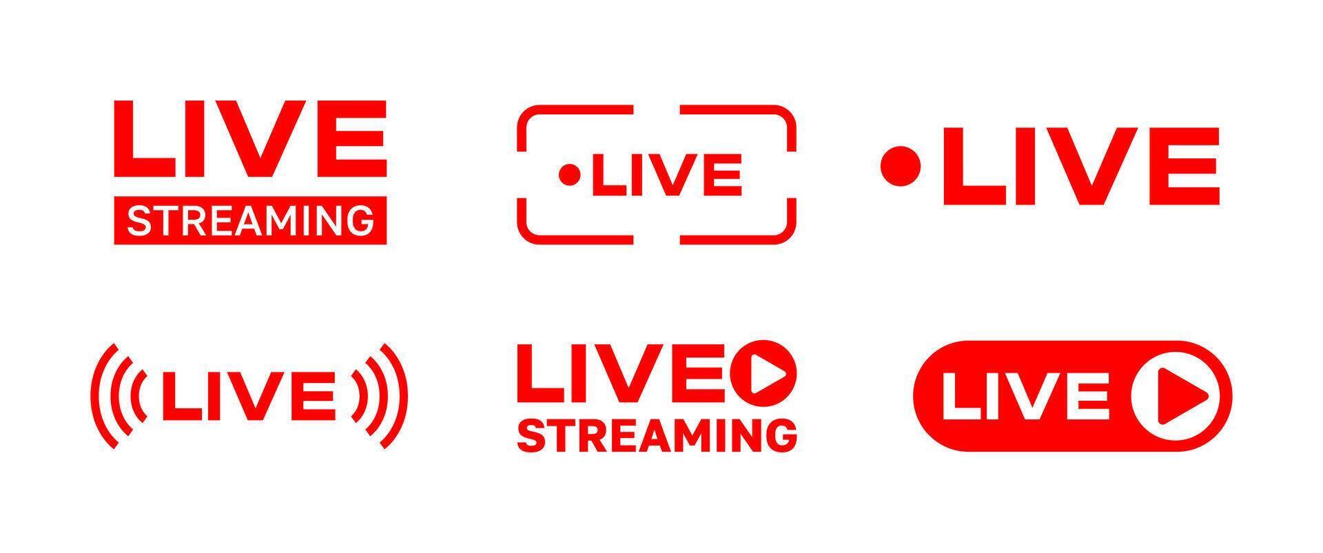 Isolated Live streaming icon design, Live Status tab illustration for Social media, Digital marketing graphic elements, Editable vector