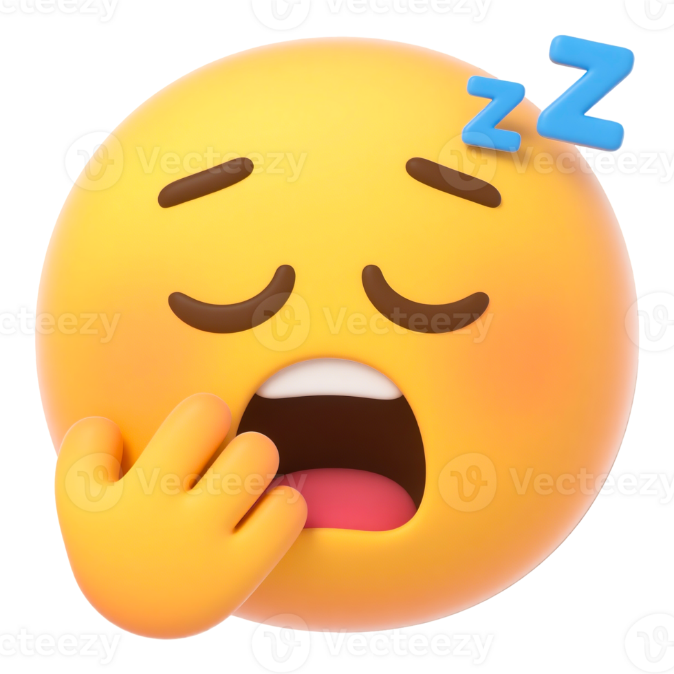 Sleeping Yawning Emoji png