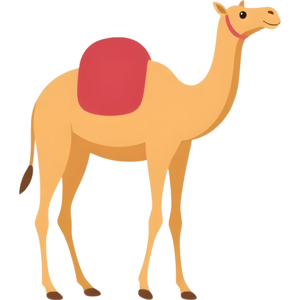 Camel with Saddle Illustration png