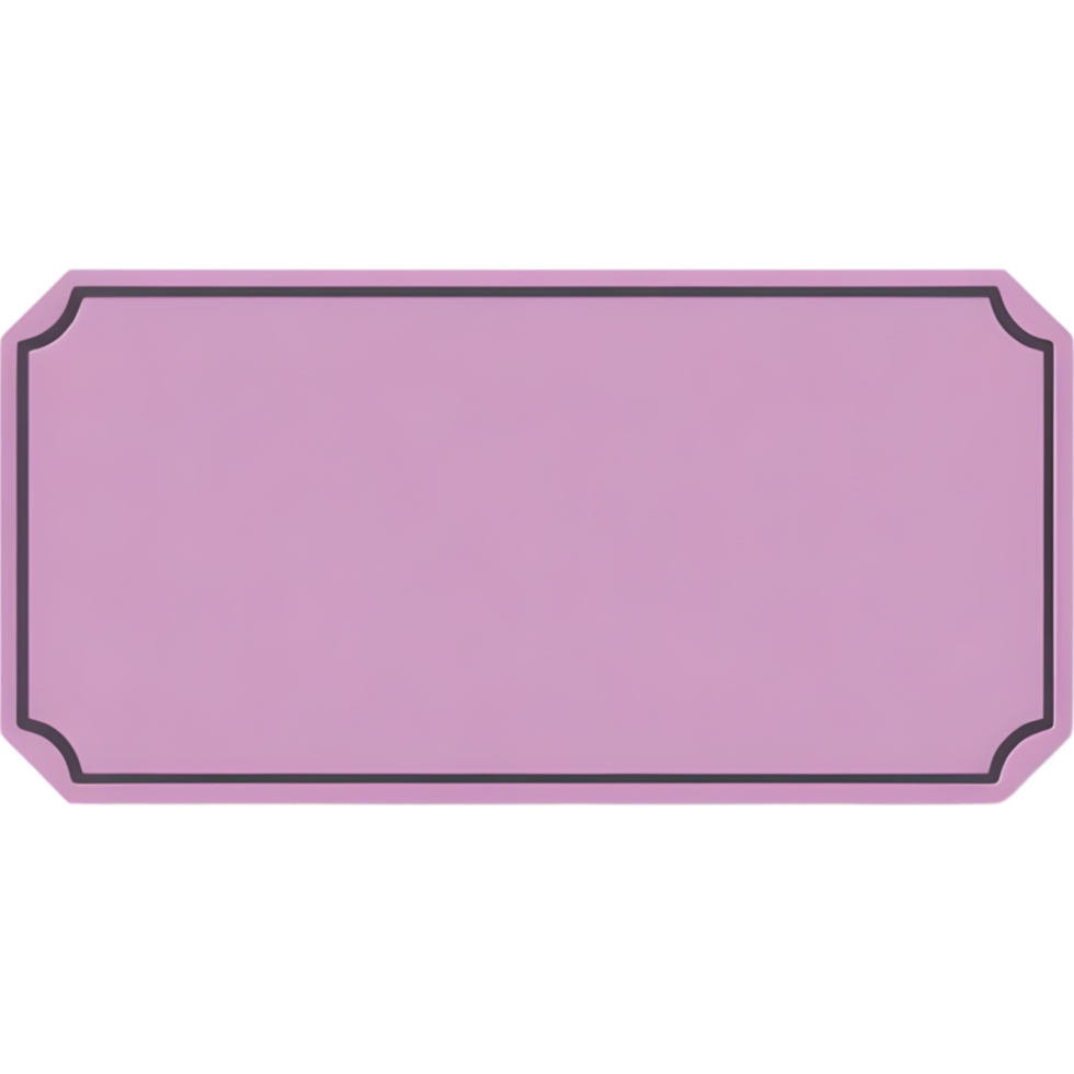 Purple Rectangular Frame with Rounded Edges png