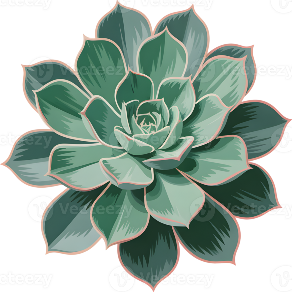 Green and Purple Succulent Plant png