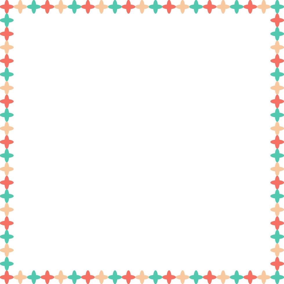Doodle frame with colorful elements vector