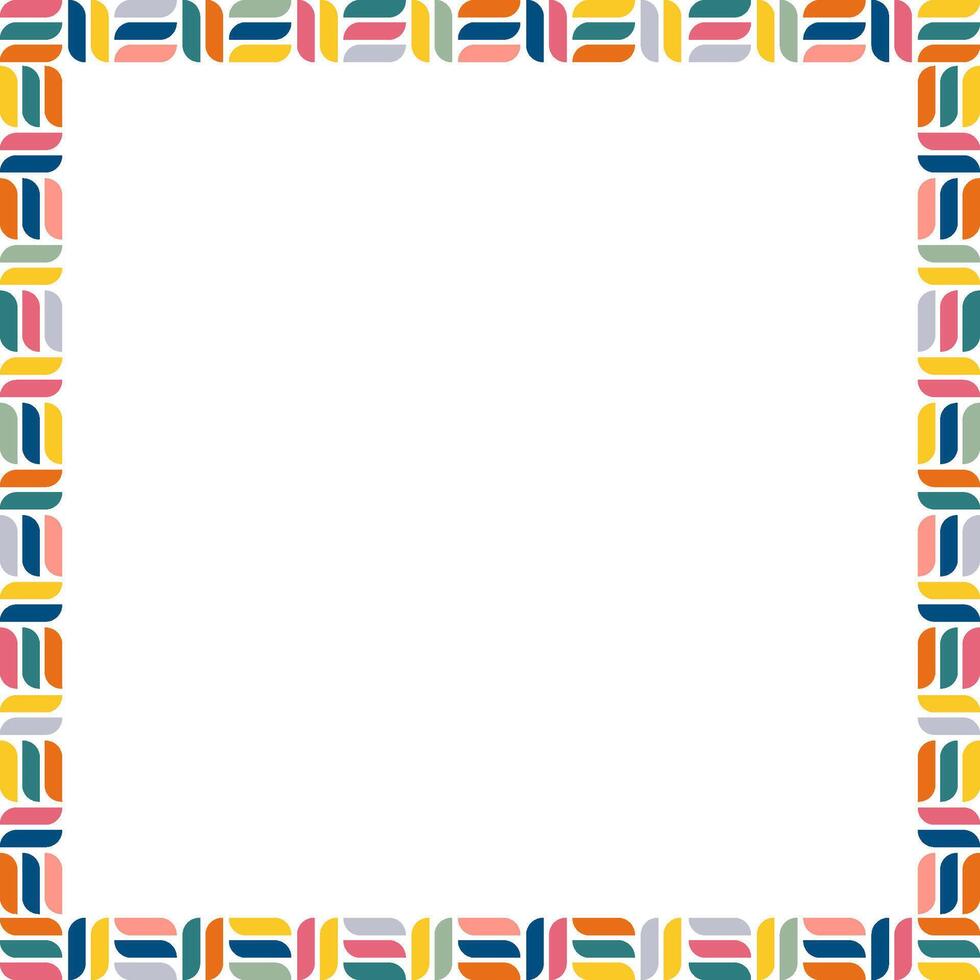 frame for text. Modern Art graphics for hipsters. Colorful stylish geometric empty frame. vector