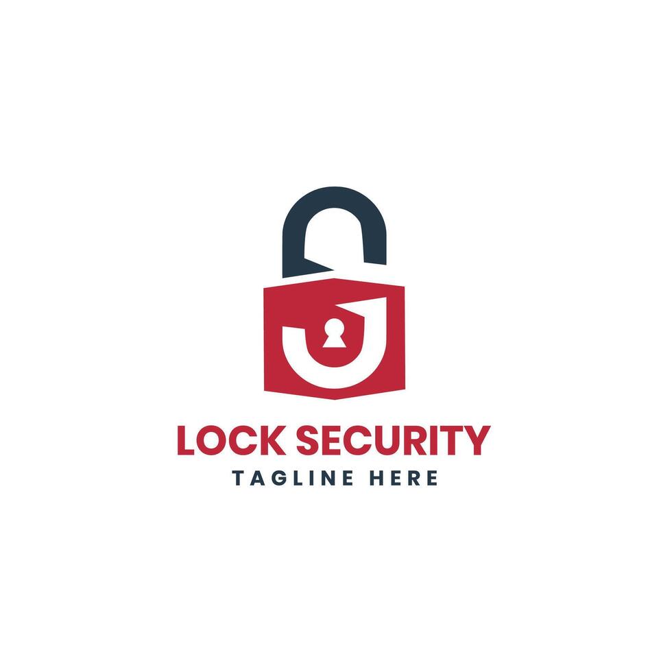 lock security logo design for security service lock and key sign creative mark vector
