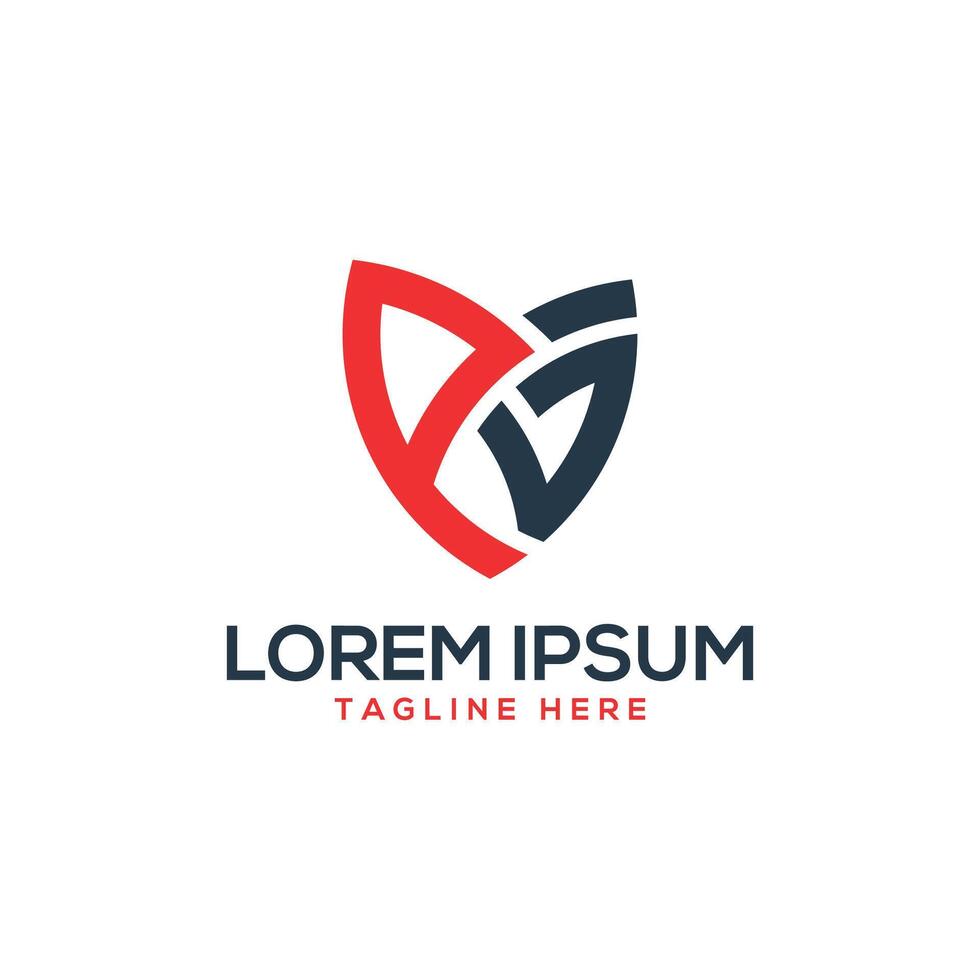 PG letter mark logo design shield shape geometric monogram initial unique professional vector