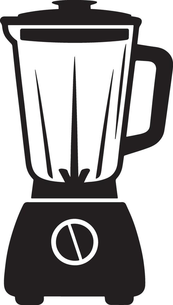 Black and white blender icon silhouette vector