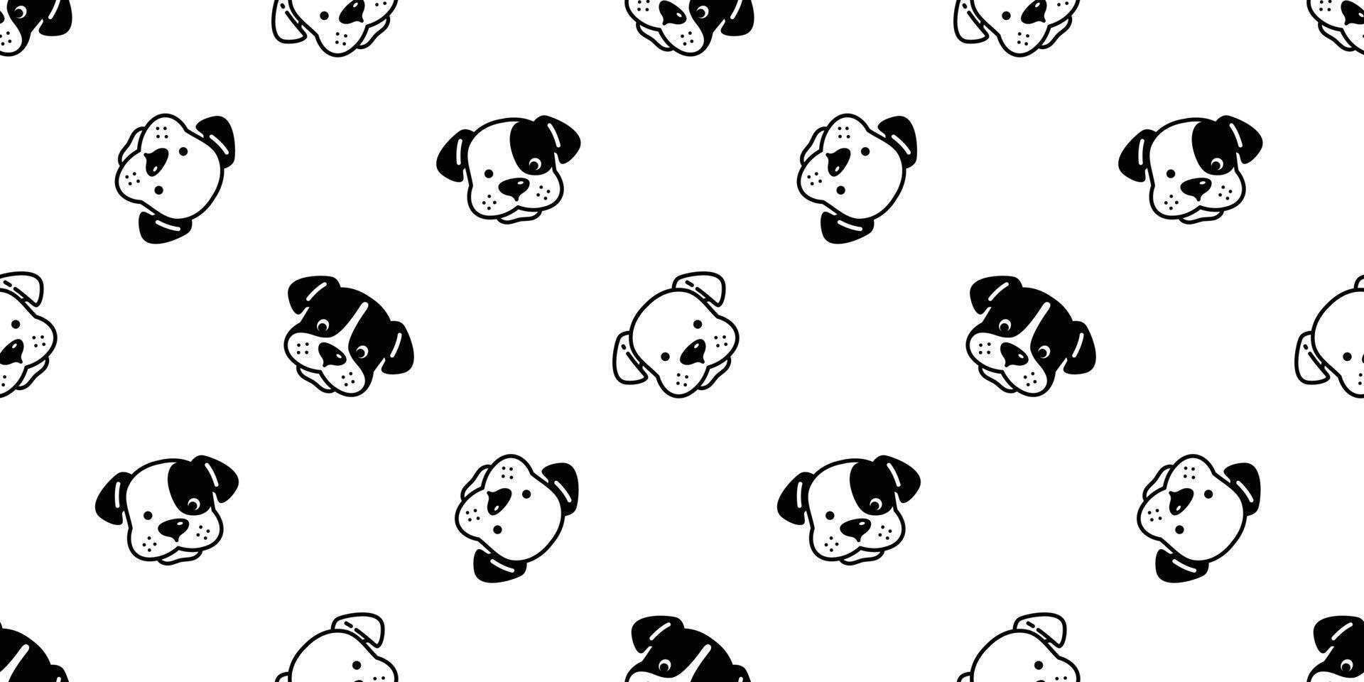 dog seamless pattern puppy smiling face french bulldog pet breed cartoon doodle tile background gift wrapping paper repeat wallpaper illustration isolated design vector