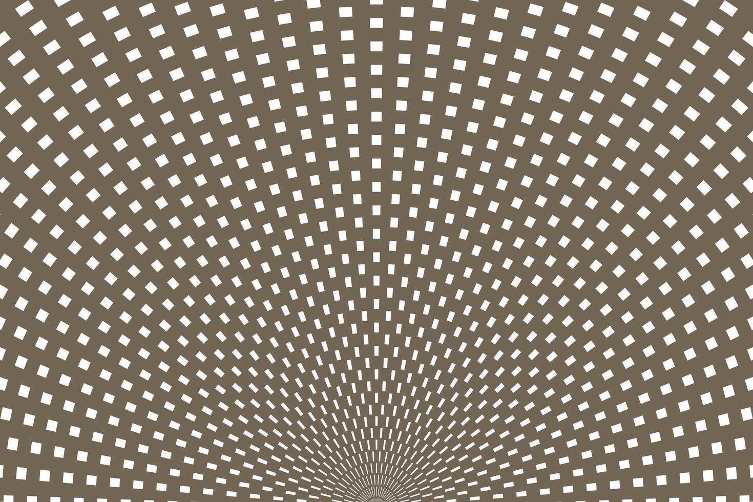 simple abstract white color small square geometric pattern on mushroom color background radial grid of concentric squares vector