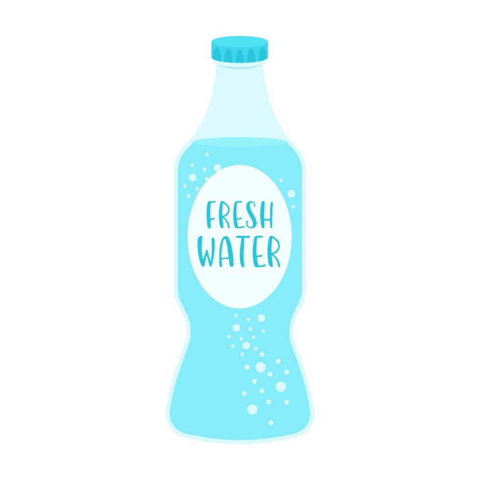 Colorful bottles and cans of various fruit drinks and beverages. Summer cold soft drink and fruit juice vector