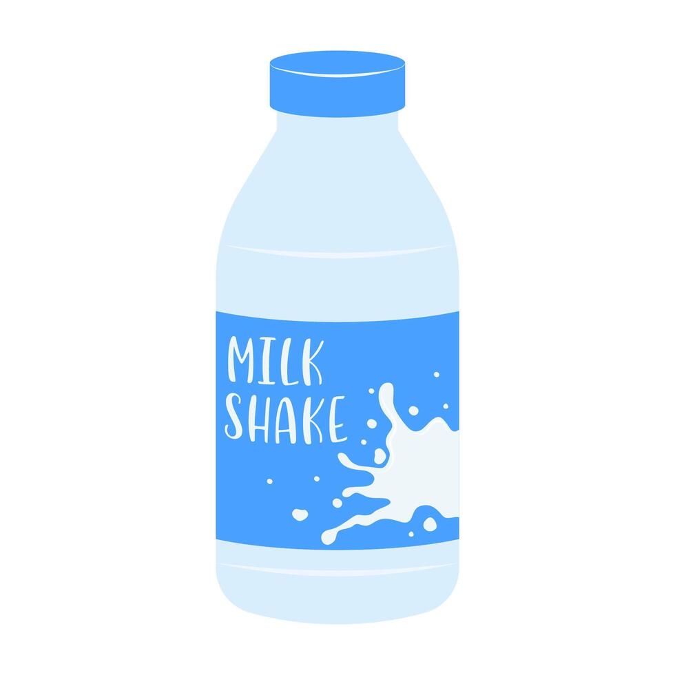Flat illustrations of fruit juice and beverage containers with colorful labels. Summer cold and soft drinks. vector
