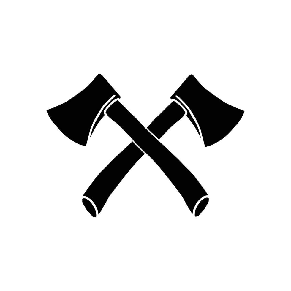 Crossed axes black icon vector