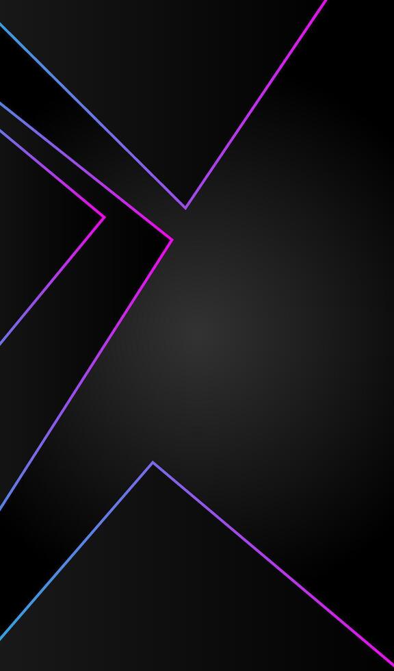 Black grey gradient color wallpaper background with geometric triangles shape colorful lines vector