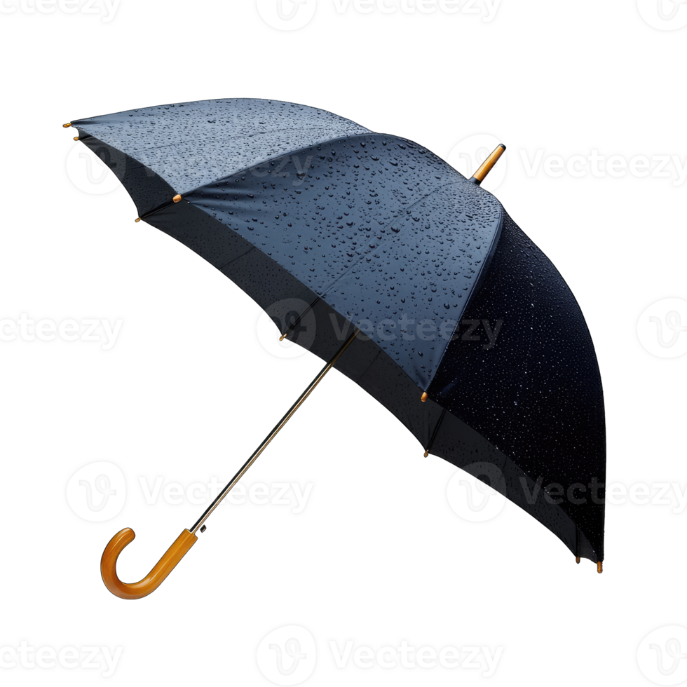 An umbrella with rain drops on it png