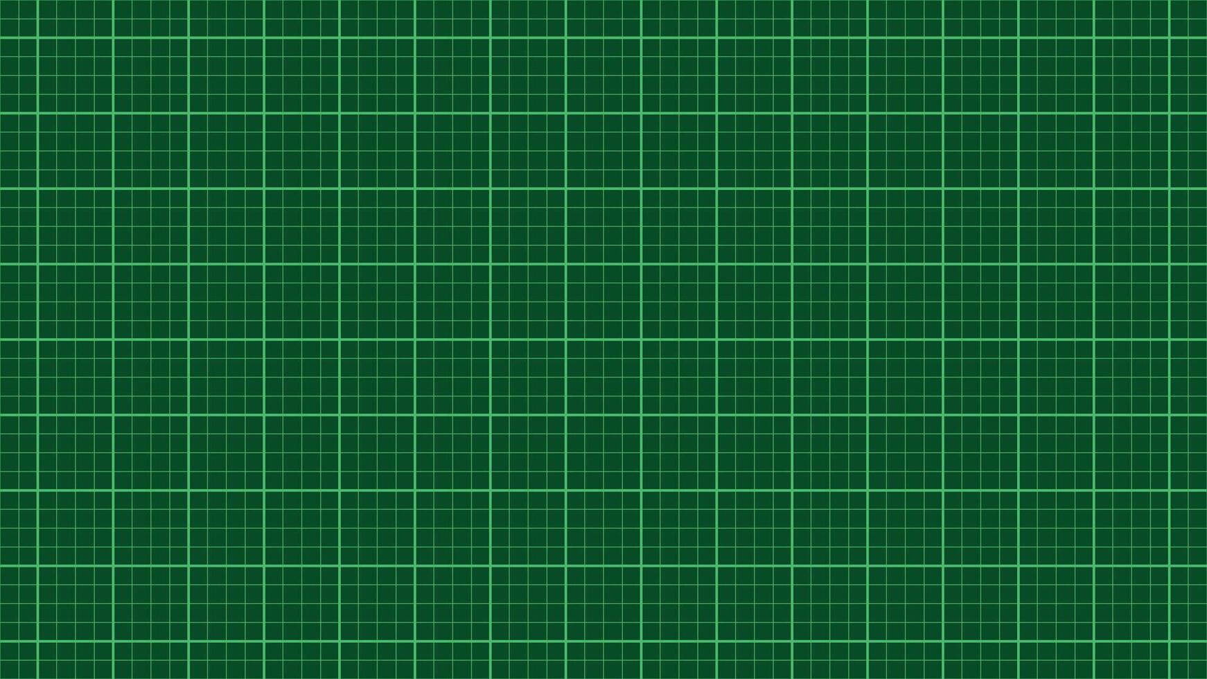 Green engineering grid pattern with square cells and light green lines, technical blueprint style seamless background, graph layout for schematic drawing, drafting, design, structure, paper vector