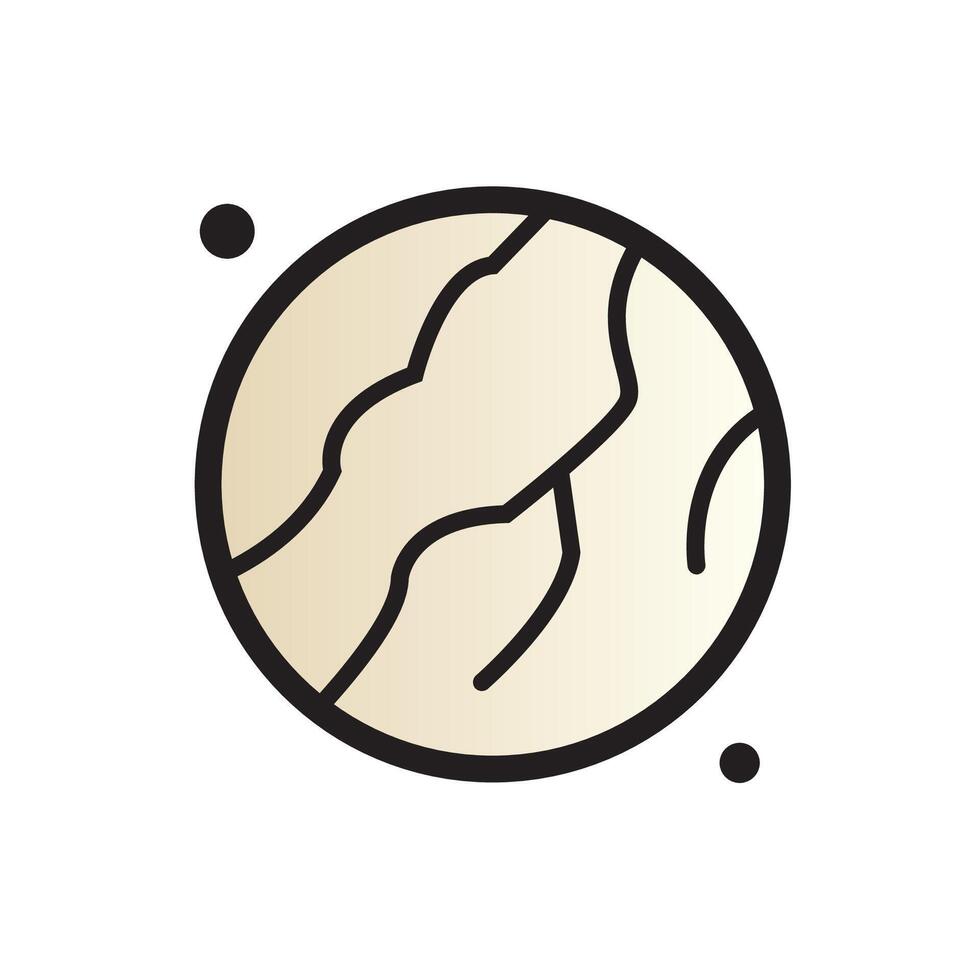 planet earth icon illustration vector