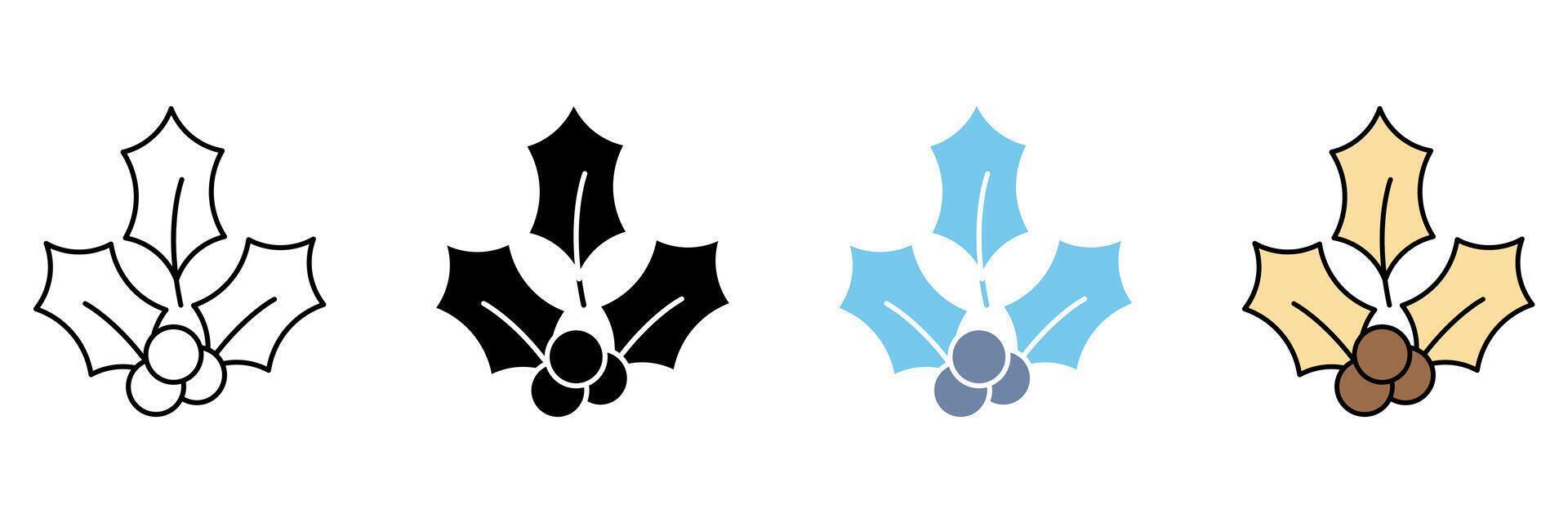 HOLLY concept line icon. Simple element illustration. vector