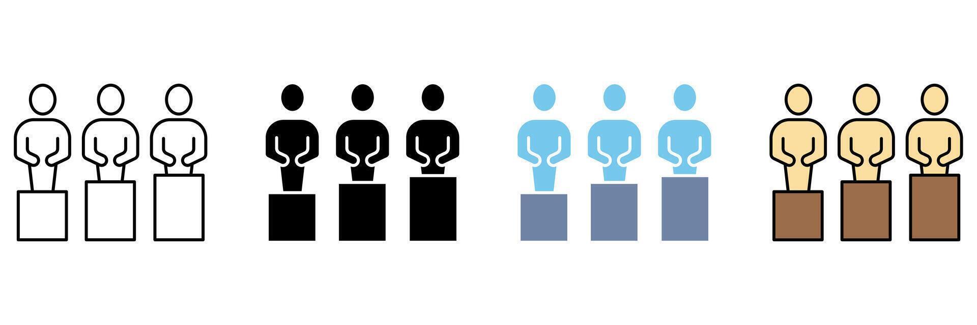 EQUALITY line icon. element illustration. vector